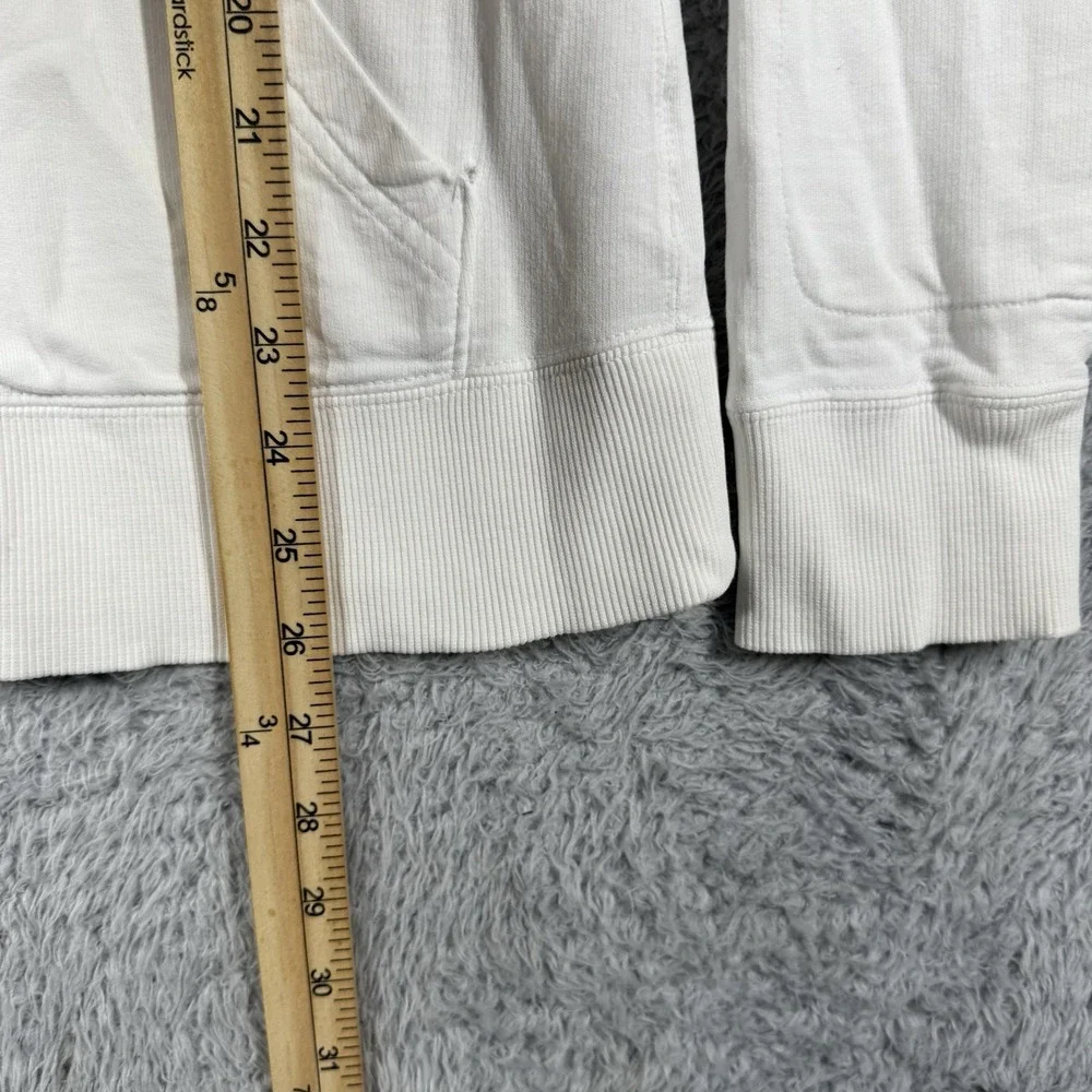 Nike 6.0 Women Sweatshirt Large White Hoodie Swoosh Logo Full Zip‎